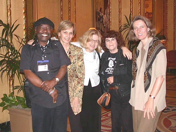 au congrs 2003: Grard tienne, Catherine Perry, Natania tienne, Marie-Claire Blais, Bndicte Mauguire